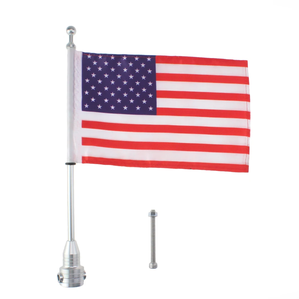 Мотоцикл на заказ задняя багажная полка крепление полюс с американский флаг США