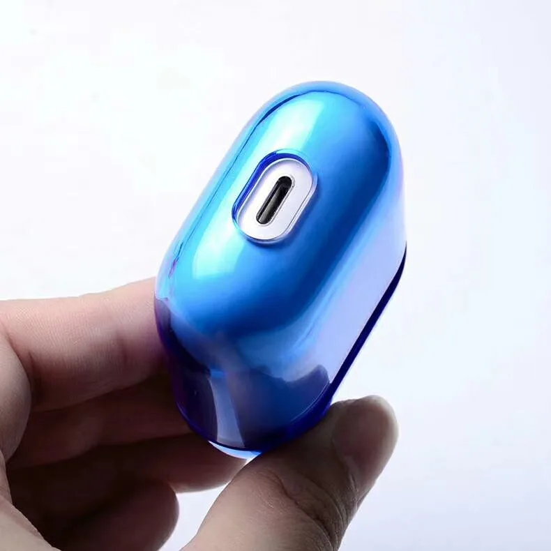 Для AirPods 2 Чехол защитный пластиковый прозрачный чехол противоударный для