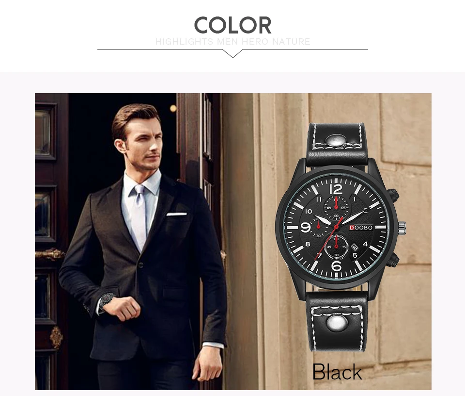 Reloj Hombre DOOBO D014 модные хронограф спортивные мужские часы лучший бренд класса люкс военные кварцевые часы Relogio masculino