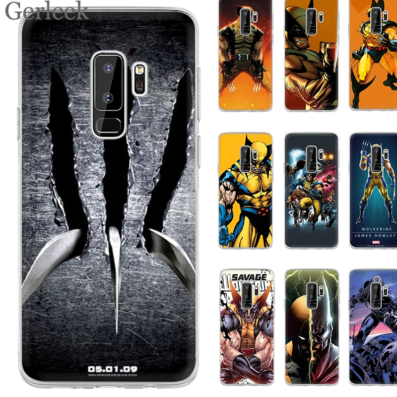 Чехол для мобильного телефона Desxz Marvel мужчин Логан Росомаха Samsung Galaxy S3 S4 S5 S6 S7 Edge S8