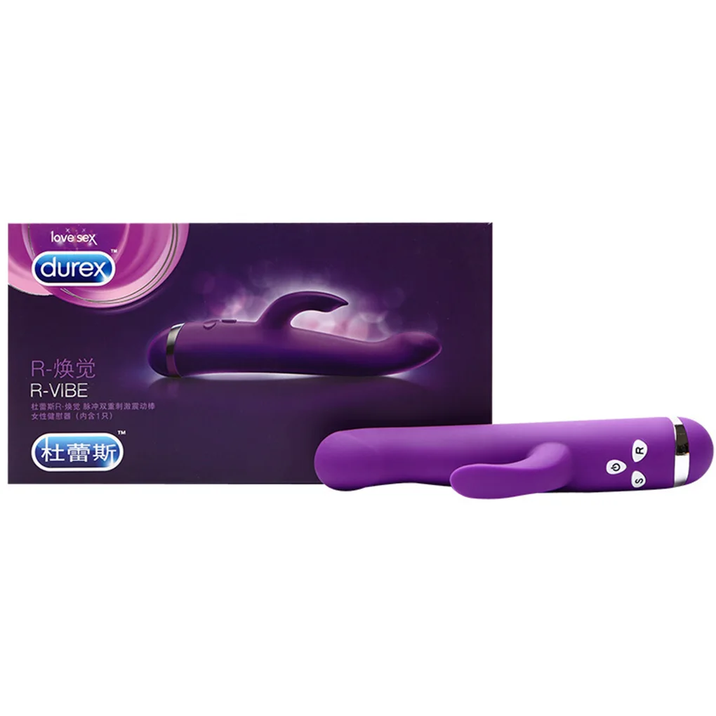 Durex двойной головной Секс Вибратор Женский силикон водонепроницаемый