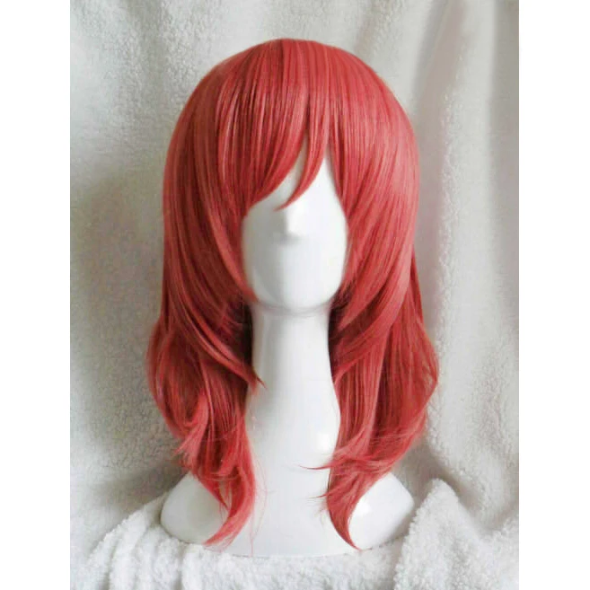 Отлично! Термостойкий красный короткий парик для косплея Love Live Maki Nishikino + трек
