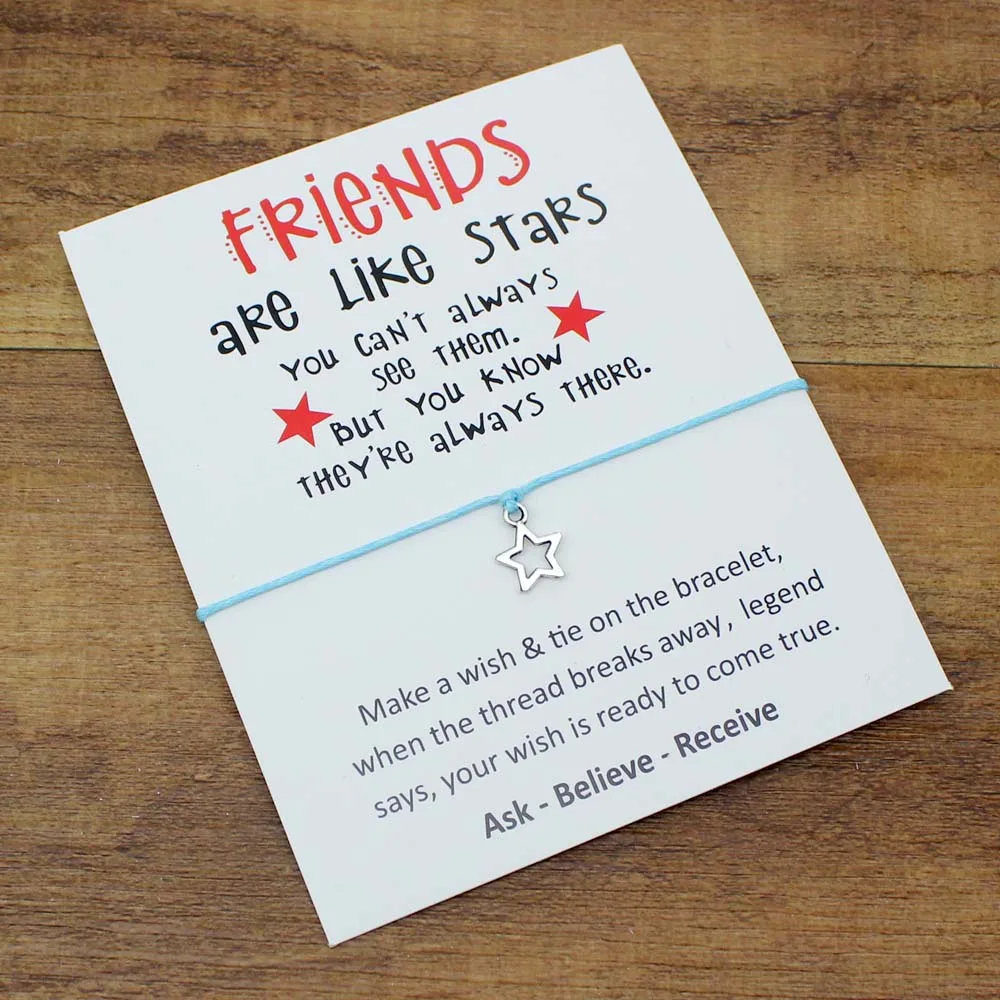 Модное ювелирное изделие 12 цветов очаровательный браслет со звездами для женщин