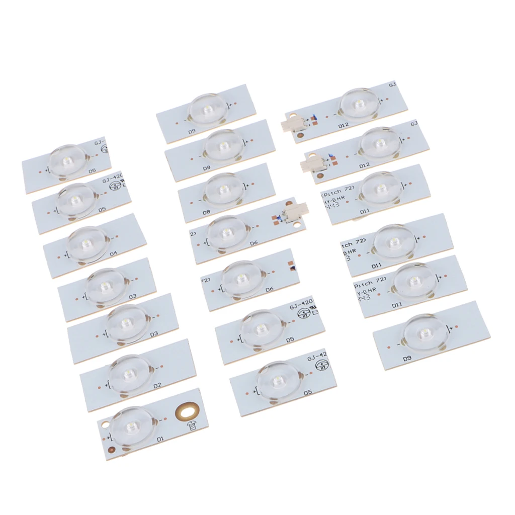 20 шт. 6 в SMD лампы бусины с оптическим объективом Fliter для 32 65 дюймов LED ТВ