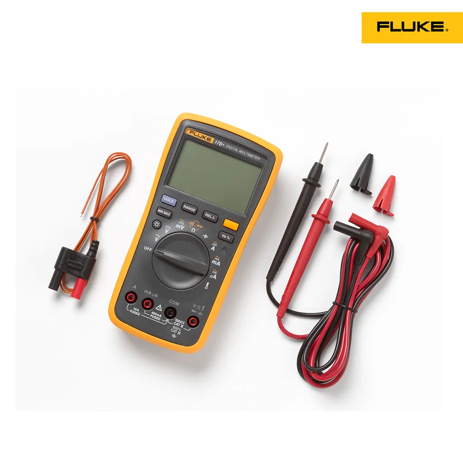 Новый обновленный Цифровой мультиметр FLUKE 17B + F17B с температурой 1000 мкФ большим