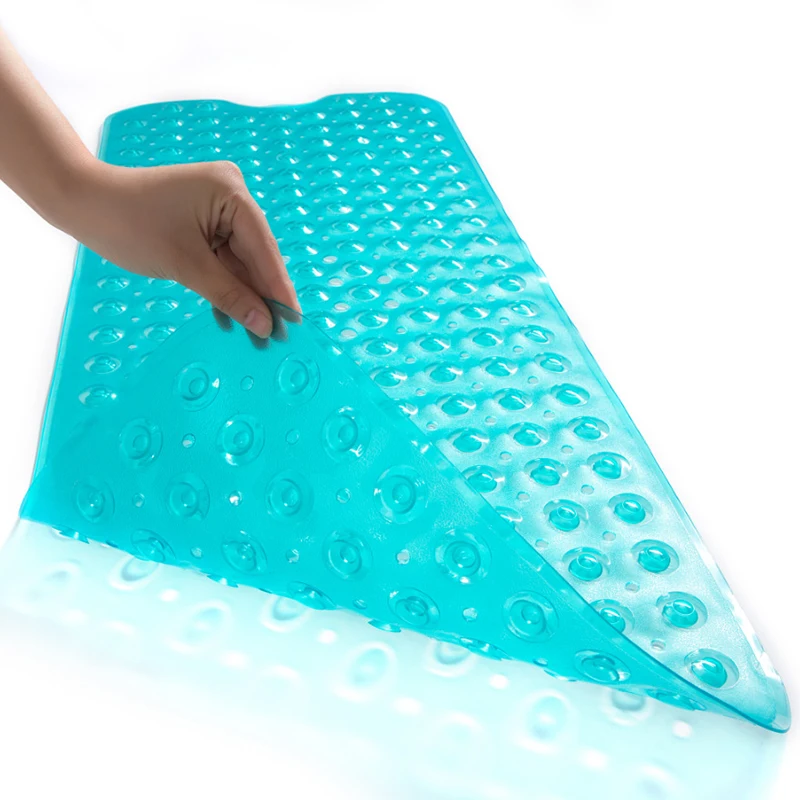 Коврики для ванной коврик для ванной комнаты tapis salle de bain Противоскользящий массажный мягкий коврик присоска нескользящий коврик для душа коврик для ваннойковрик в ванную коврики для ванной - Цвет: Transparent Green