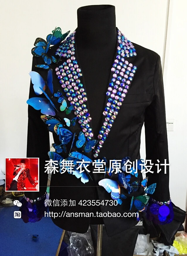 Мужская одежда новинка костюм для бара ночного клуба блейзер певца