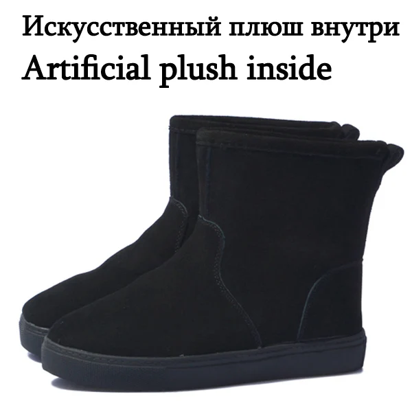 Женские зимние полусапоги из натуральной кожи из модной коллекции года. Мужские и женские ботинки. Зимние женские ботинки карамельных оттенков. Размеры 35-45 - Цвет: black black soles