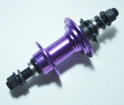 purple rear only Волшебный сплав 5 подшипников 36 отверстий 9 T 114 шума герметичные подшипники BMX ступица велосипеда - Цвет: purple rear only
