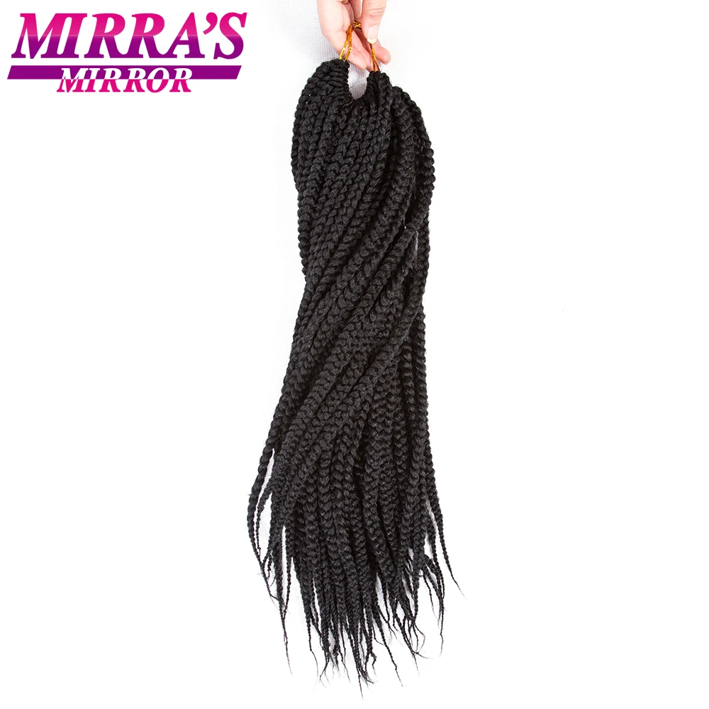 Mirra'S зеркало 1" 18" коробка косички волосы крючком Наращивание волос Синтетические косички волос серебристо-серый цвет жука 24 пряди/упаковка