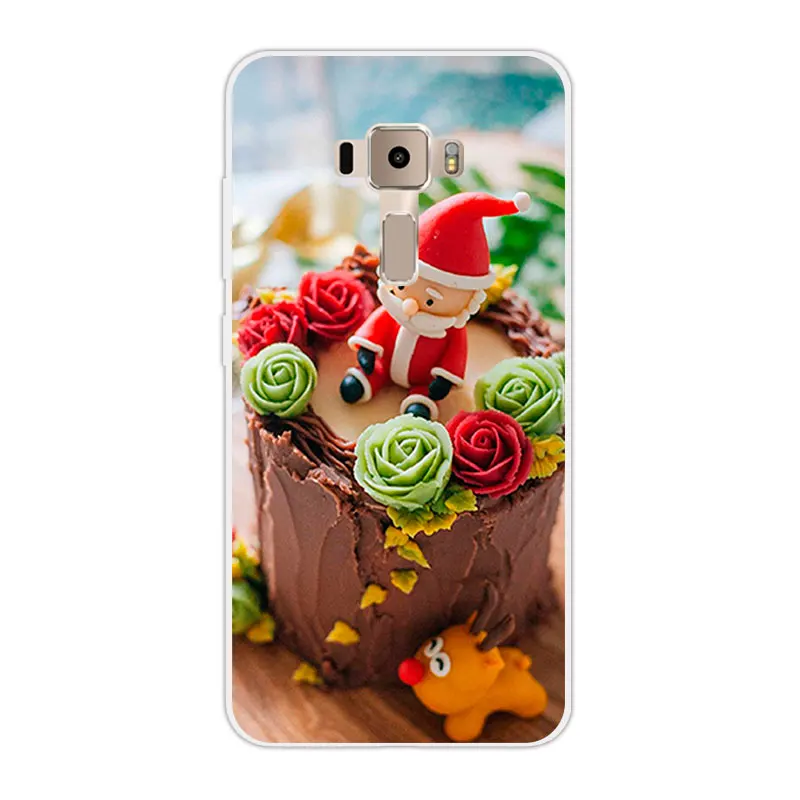Тонкий мягкий силиконовый чехол из ТПУ Для Zenfone 3 ZE520KL на Рождество 5 2 дюйма для Asus
