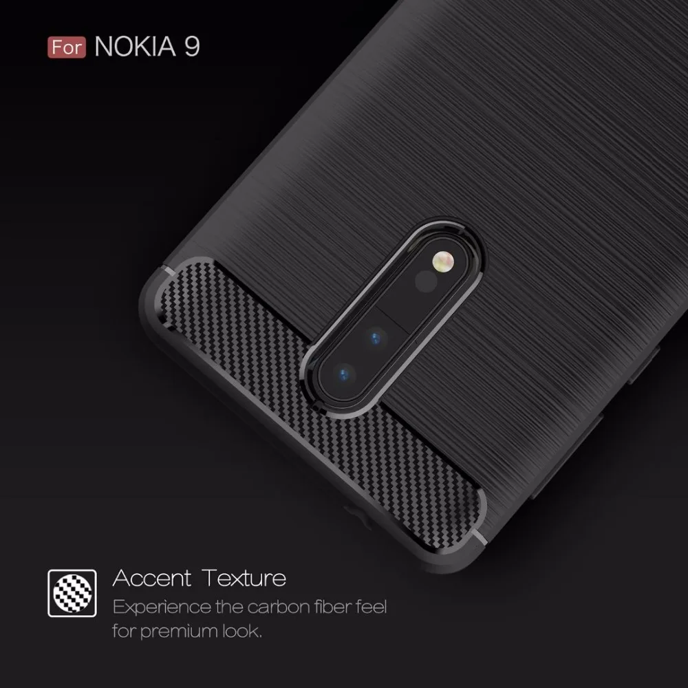 Полностью противоударный чехол для Nokia 9 8 5 3 дюйма защитный из углеродного