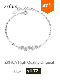 ZRHUA роскошный женский 925 серебряный браслет регулируемые браслеты из бисера для женщин модные ювелирные изделия Новинка