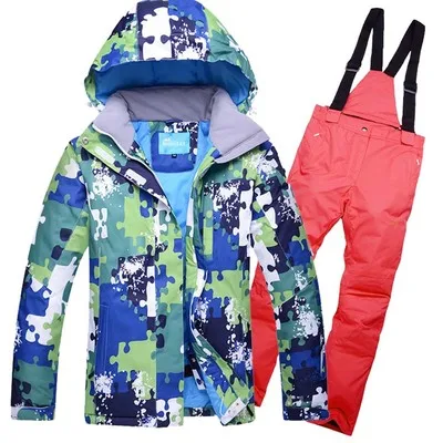 Мужской лыжный костюм ветрозащитная водонепроницаемая Спортивная одежда для