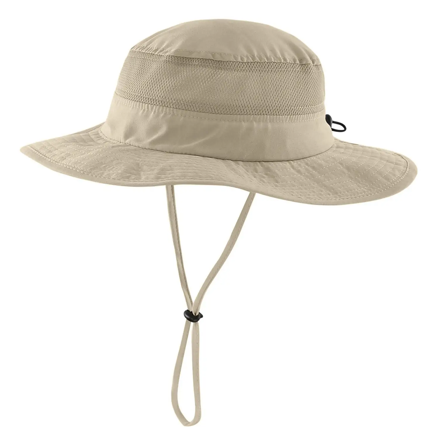Dark Khaki Соединительная шляпа от солнца для маленьких мальчиков и девочек UPF 50+ с регулируемой сеткой с широкими полями и защитой от УФ-лучей, детская шапка - Цвет: Dark Khaki