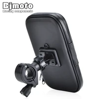 bjmoto universal motorcycle adjustable phone holder mobile stand for bicycle atv gps mp4 mp5 support usb charger holder