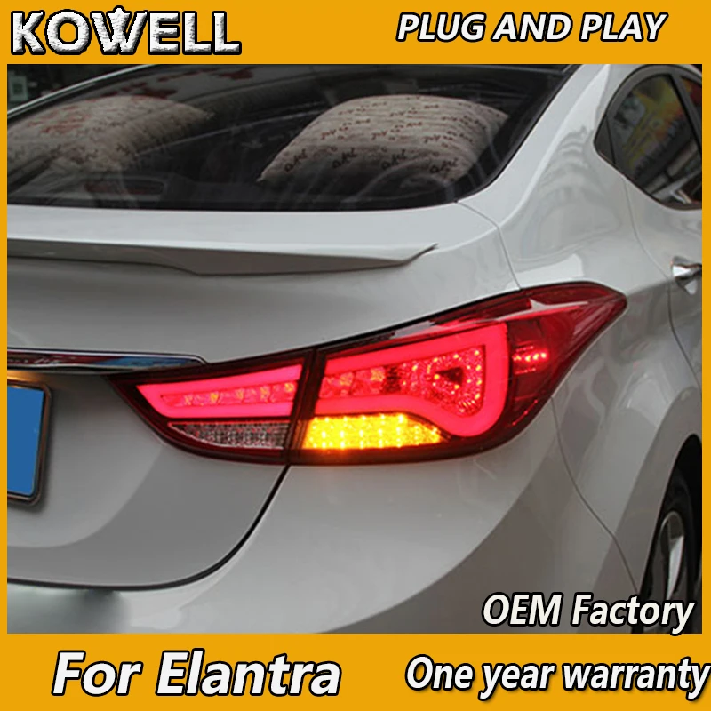 KOWELL автомобильный Стайлинг для Hyundai Elantra задний светильник s BMW новый дизайн MD DRL +