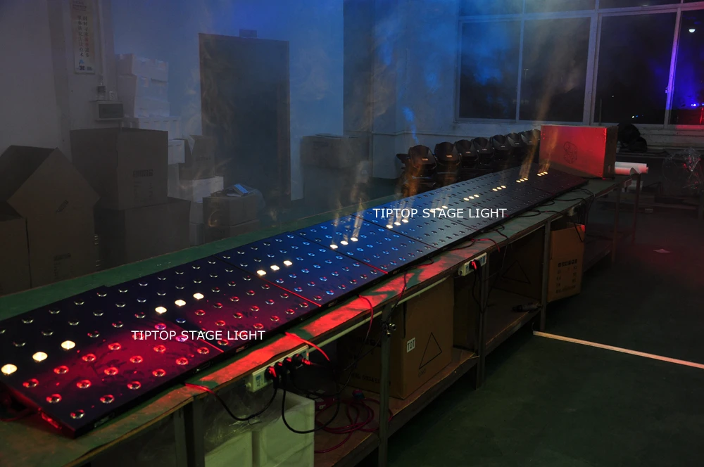 TIPTOP New Warm White Flat Led Matrix Light 6x6 USA Cree Lamp DMX Control 17CH/5CH/36CH Linear Dimmer Pattern/Number Beam Show | Лампы и
