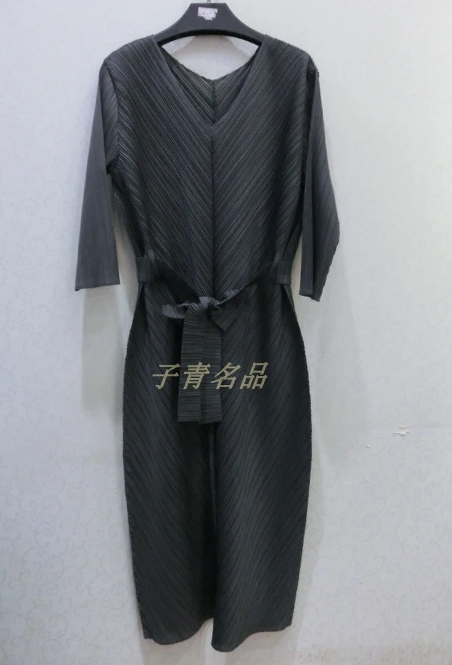 Платье Changpleat женское с треугольным вырезом и рукавом 3/4 оригинальный дизайн