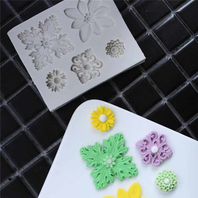2018 DIY Fondant силиконовые формы для торта с цветами силиконовая форма помадки