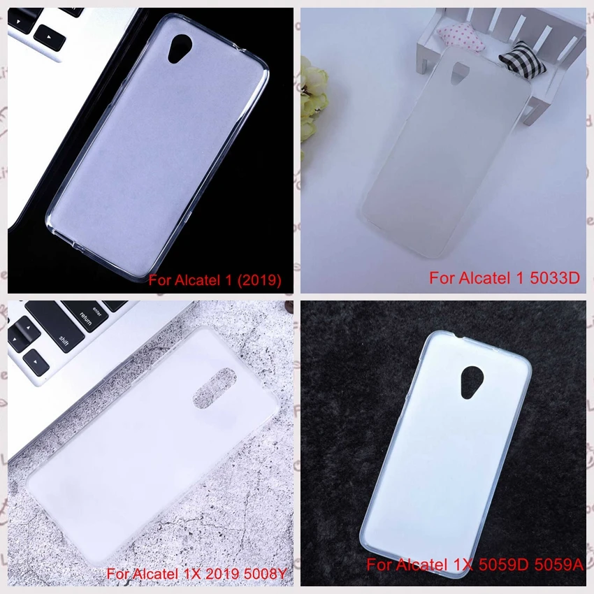 Чехол для Alcatel 1 1C 1X1 S 3 3L 2019 Мягкая силиконовая задняя крышка из ТПУ 5 V 5060D 5033 5059 3C 5026