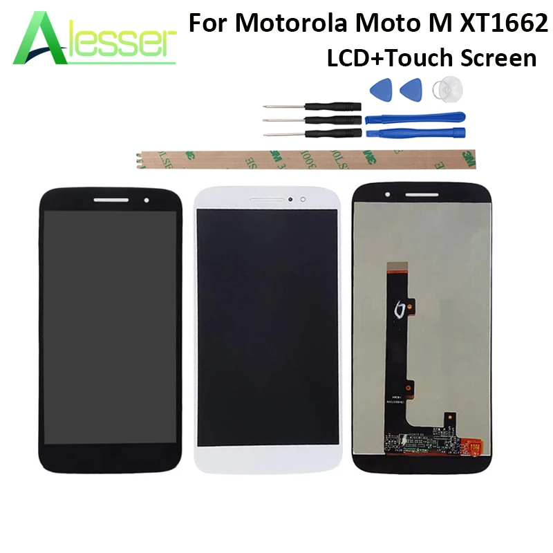 Alesser для Motorola Moto M XT1662 ЖК дисплей и сенсорный экран дигитайзер сборка Замена lcd +