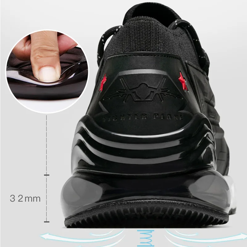 ONEMIX Sneakers For Men Running Shoes For Women Leather Shoes Shock Absorption Cushion Soft Energy Midsole Outdoor Jogging shoes