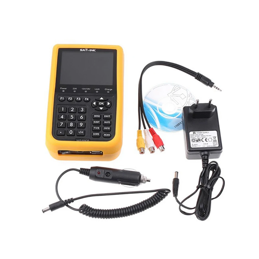 Спутниковый искатель SATLINK WS6909 для DVB S & T combo satfinder 3 5 дюймовый ЖК дисплей|finder tools|finder
