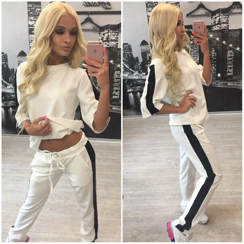 Green Women Tracksuit Autumn Sportwear Long Sleeve Pink Sport Suit Femme Jogging Sweatshirt And Pants demix in Running Sets | Спорт и