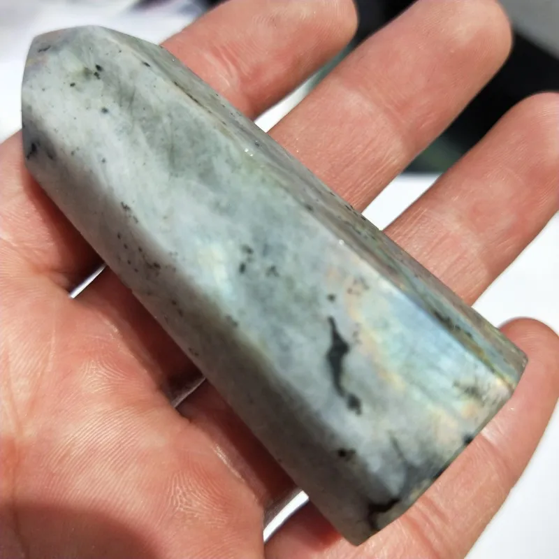 60 мм натуральный Лабрадорит палочка башня камни и кристаллы cuarzo piedra натуральные
