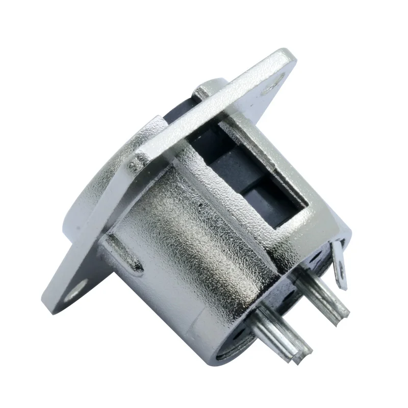10 шт. разъем XLR никелированный 3-конт. Мужской панельный аудио для динамиков |
