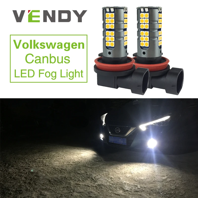 2x Canbus H8 H11 9006 HB4 Автомобильный светодиодный противотуманный фонарь для Volkswagen Touareg Passat B7 Jetta Golf 6 7 54 Touran Beetle Polo