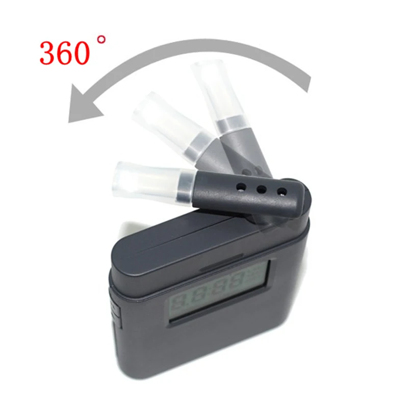 2019 hot!! AT-838  new design mini digital alcohol meter with 360 degree rotating mouthpiece alcohol breath tester images - 6