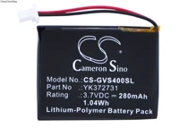 cameron sino 280mah battery for golf buddy gb750gb900voice 2voice gps rangefindervoice plusvs4 gps rangefindervs4 voice