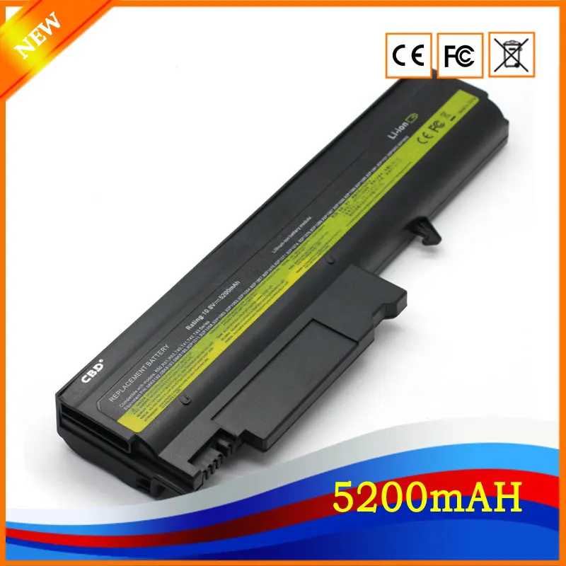 YHR 10 8 В 5200 6 cell Замена Батарея для lenovo IBM ThinkPad R50 R50E R50P R51 R52 T40 T40P T41 t41P T42 T42P T43 T43P WR04|ibm