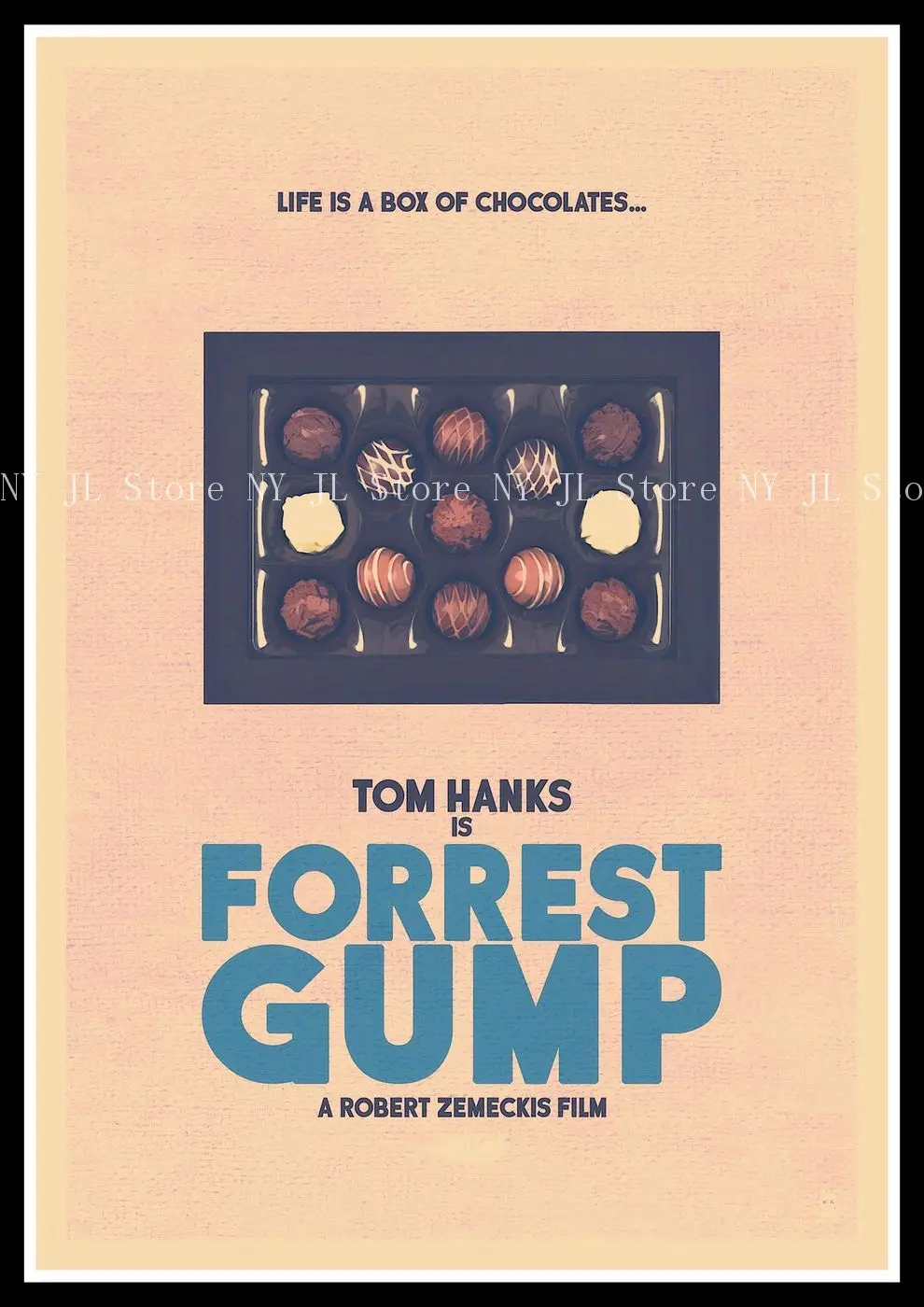 Forrest Gump Декор для дома Крафт Фильм плакат рисунок сердечник наклейки на стену 42*30