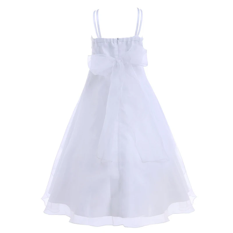 Платье принцессы из органзы для девочек платье с цветочным узором формальное