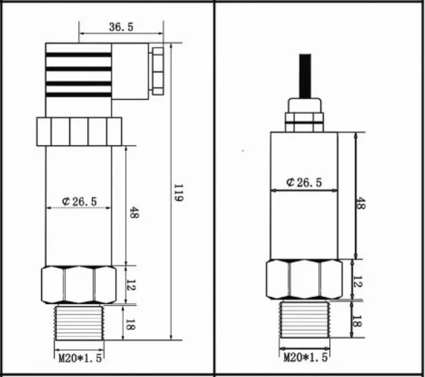Датчик постоянного давления воды цифровой датчик 4 ~ 20 мА пользовательская