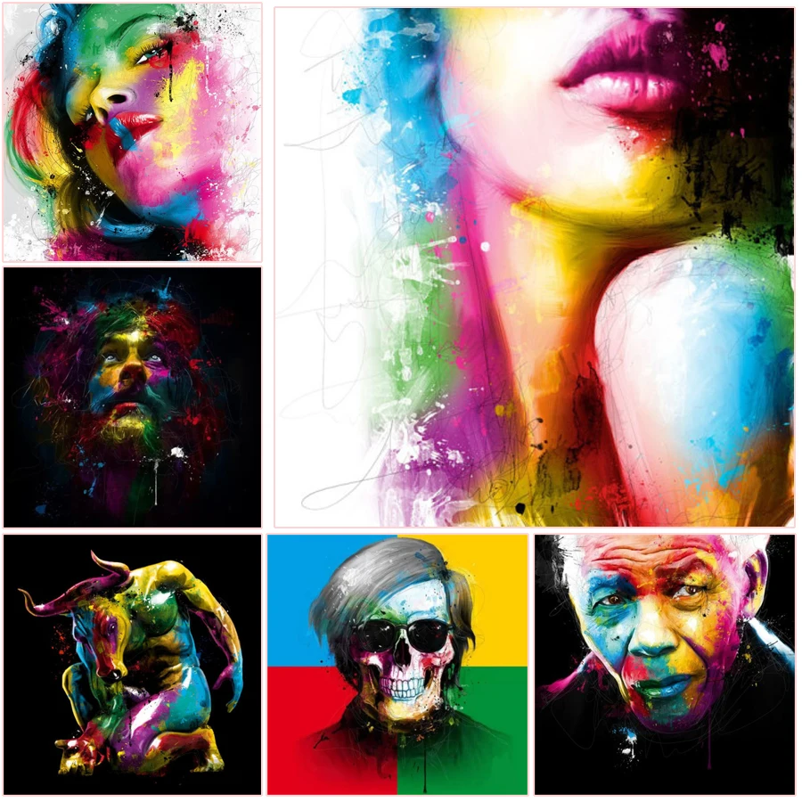 Раскрашенная вышивка портрета Алмазная животное собака женщина Сделай Сам