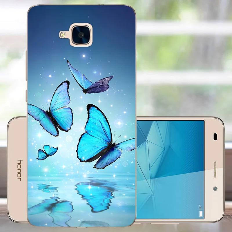 Чехол FANATU для Huawei Honor 5C силиконовый чехол мягкий задняя крышка без отверстия