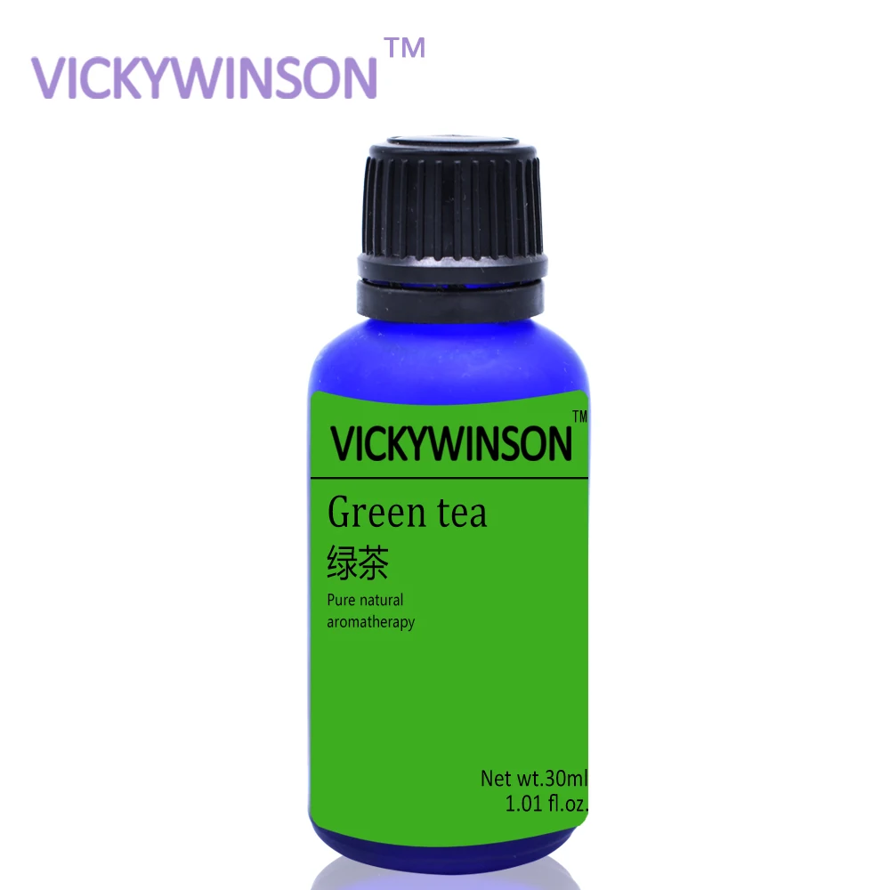 

VICKYWINSON Green tea aromatherapy essential oil 30ml Car Perfume Supplemental Pad Essential Oil Diffuser WX8