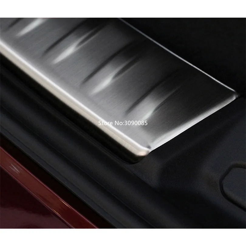 Защитный бампер для заднего багажника из нержавеющей стали Jaguar F-Pace 2016 2017 2018 2019