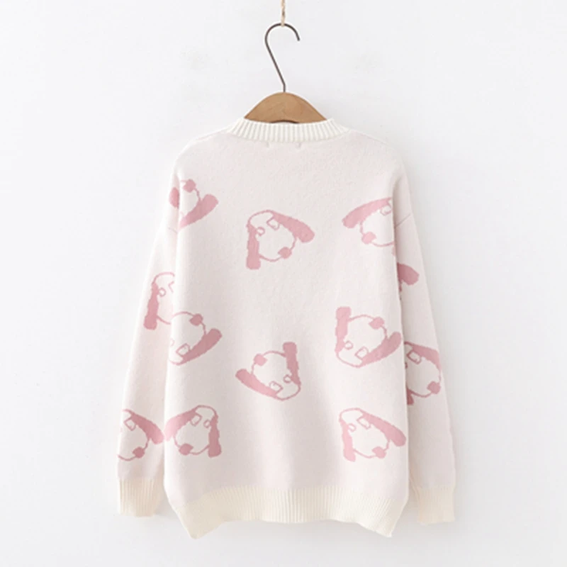 WYNNE GADIS Winter Vintage Thick Loose Jacquard Sweater Long Sleeve O-Neck Collar Knitted Pullovers for Women's Clothing | Женская