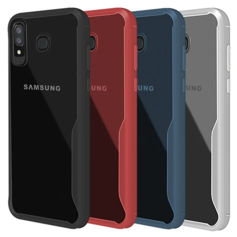 Ультратонкий Прозрачный мягкий чехол из ТПУ с кристаллами для Samsung Galaxy A10 A30 A50 M10 M20
