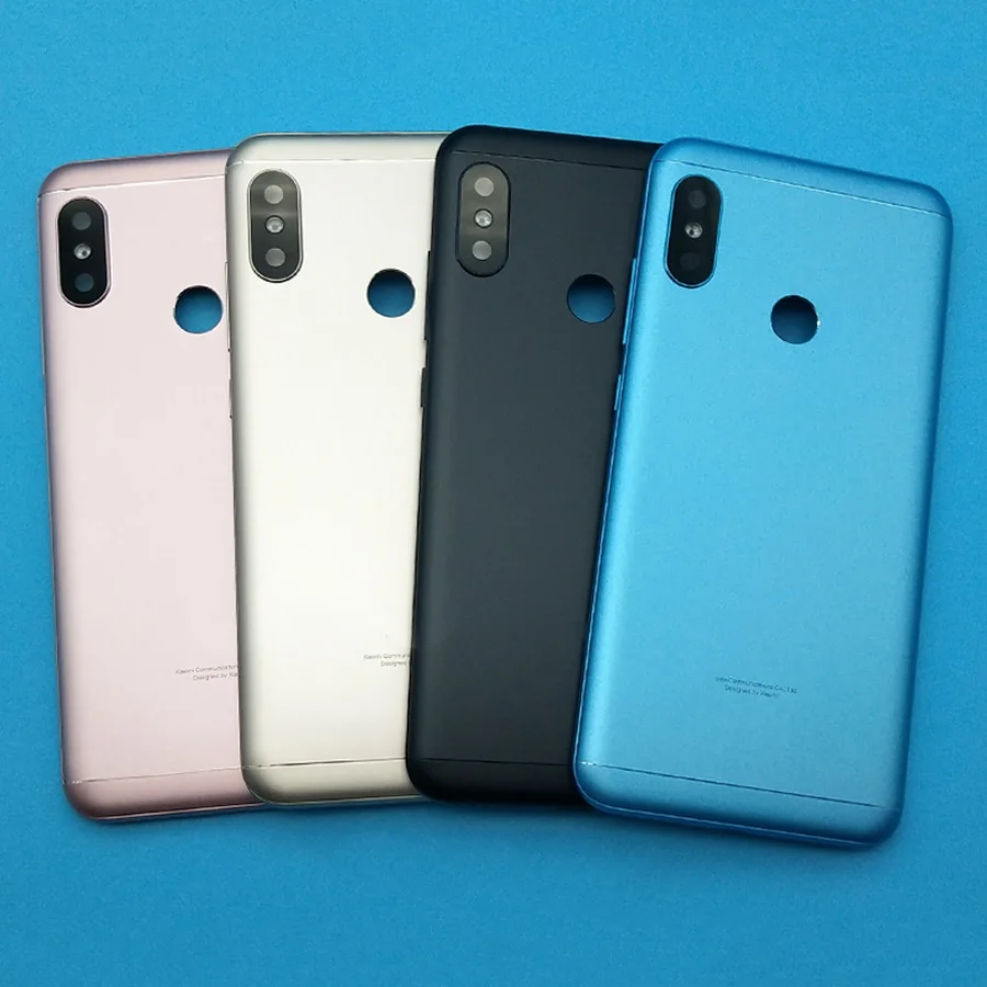 Задняя крышка аккумулятора для Xiaomi Mi A2 Lite / Redmi 6 Pro металлический дверной