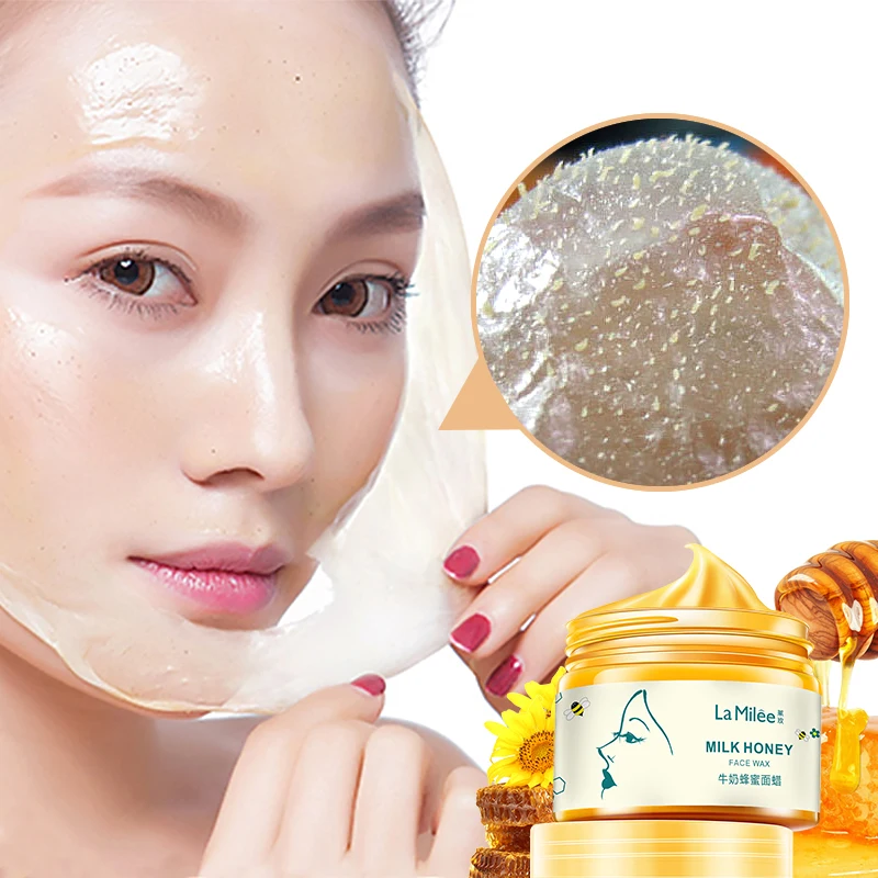 LAMILEE молока Мёд уход за кожей лица отбеливающая маска Mositurizing отшелушивающая для