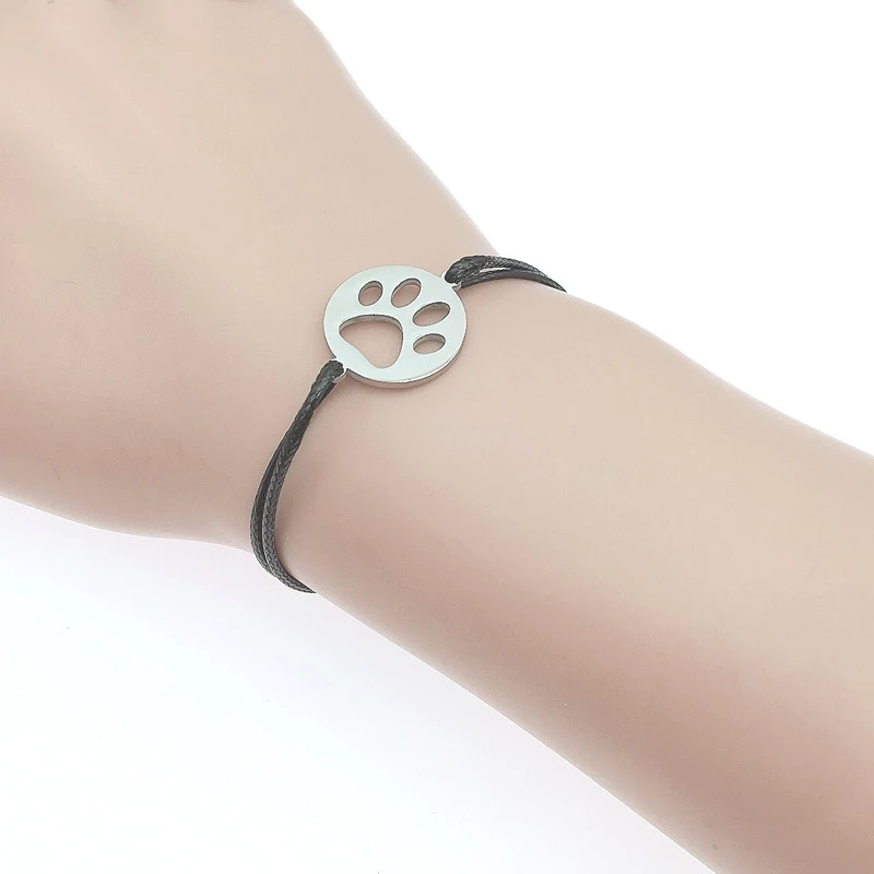 Подвеска Собачья лапа из нержавеющей стали 100% не потускнеет оптовая продажа