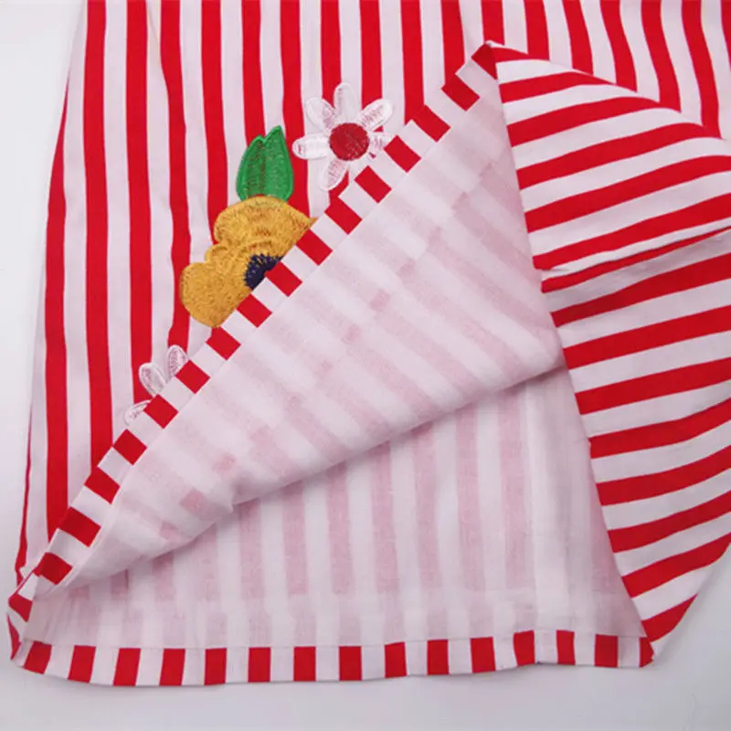 Retail New Girls Dress Christmas Clothes Toddler Girl Princess Dresses Striped Embroidery Year Costumes For kids | Детская одежда и