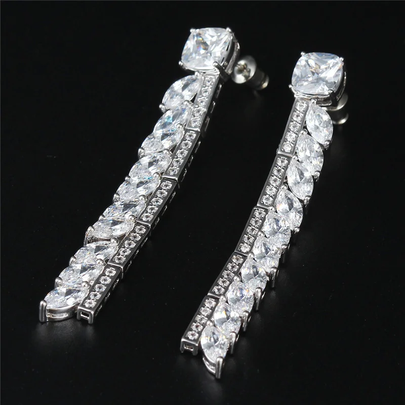 Бейлин Новинка 2017 года Роскошные Цирконий Свадебные комплект ювелирных изделий