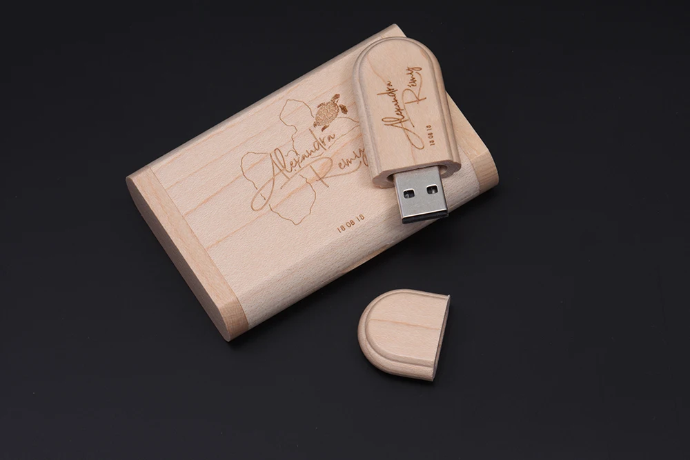 JASTER USB 2,0(5 шт. бесплатный логотип) Деревянный usb+ флип-бокс usb флеш-накопитель карта памяти 4 ГБ 8 ГБ 16 ГБ 32 ГБ 64 ГБ u диск подарки